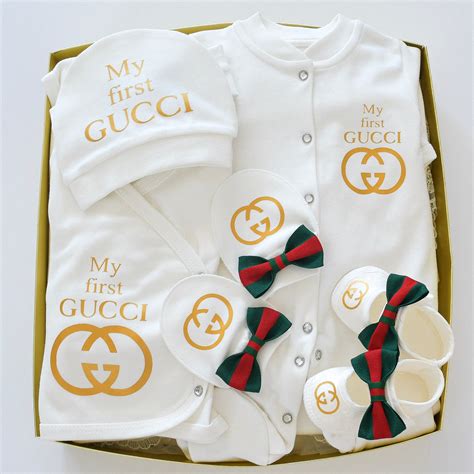 gucci gift set for babies|designer babies wearing gucci.